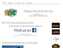 Tablet Screenshot of akvaariotukku.fi